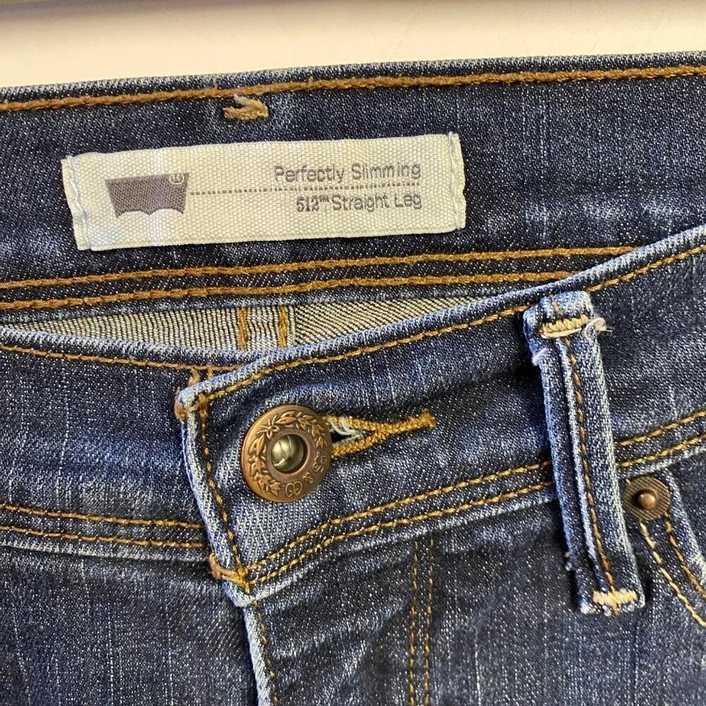 LEVIS 512 PERFECT SLIMMING STRAIGHT‎ LEG JEANS size 28